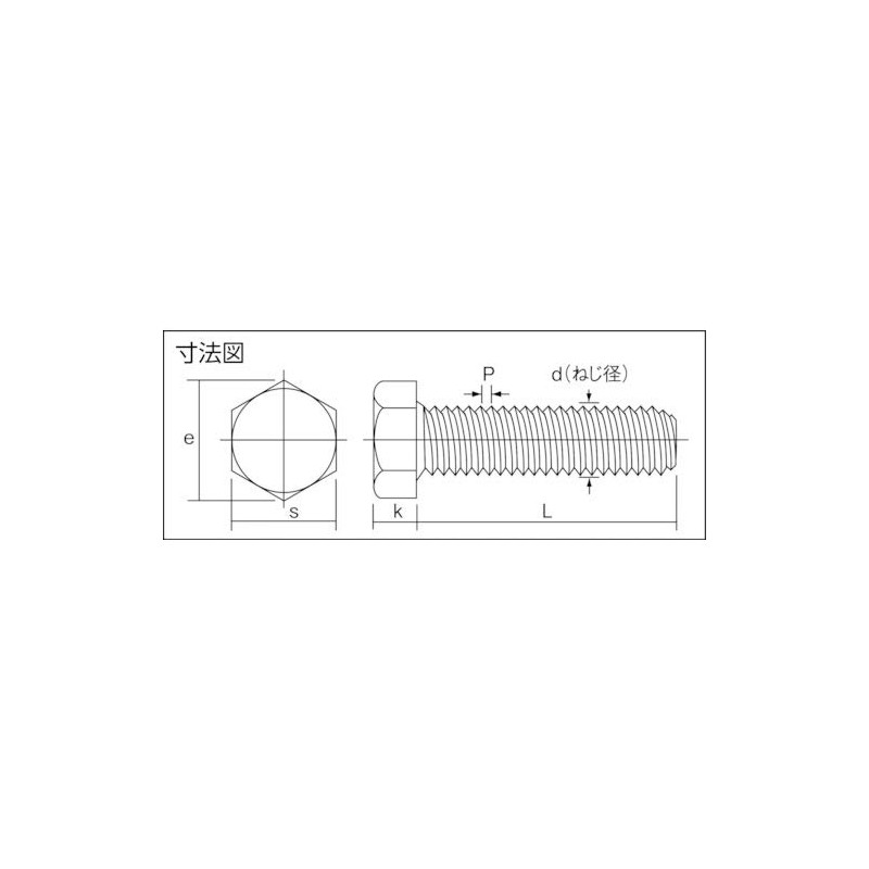 TRUSCO Y012-1040 Hex Bolt Full Screw Dove M10 x 40
