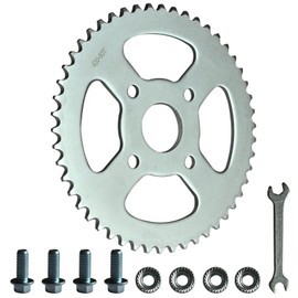 JNDO Mini Bike Sprocket 420 Chain 50T Go Kart Rear Sprocket 40mm Bore Replacement for Coleman Bt200x Ct200u Trail 200 Ct200u-Ex Baja Warrior Heat Massimo Mb165 Mb200 196cc 5.5 6.5hp