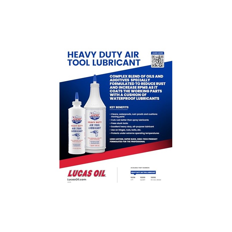 Lucas Oil 10200 Air Tool Lubricant - 1 Quart