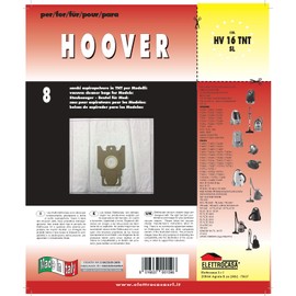 ELETTROCASA TNT Beutel für Hoover, HV 16, Vliesstoff, Weiß