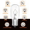 Belleone 2pcs Microwave Bulb WB36X10003-130V 40W Oven Light Bulb Compatible