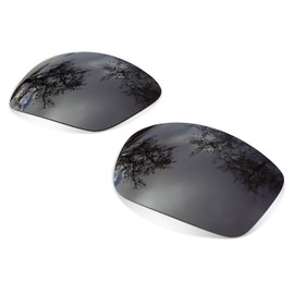 sunglasses restorer Kompatibel Ersatzgläser für Oakley Pitt Bull (Polarisierte Black Iridium Linsen)