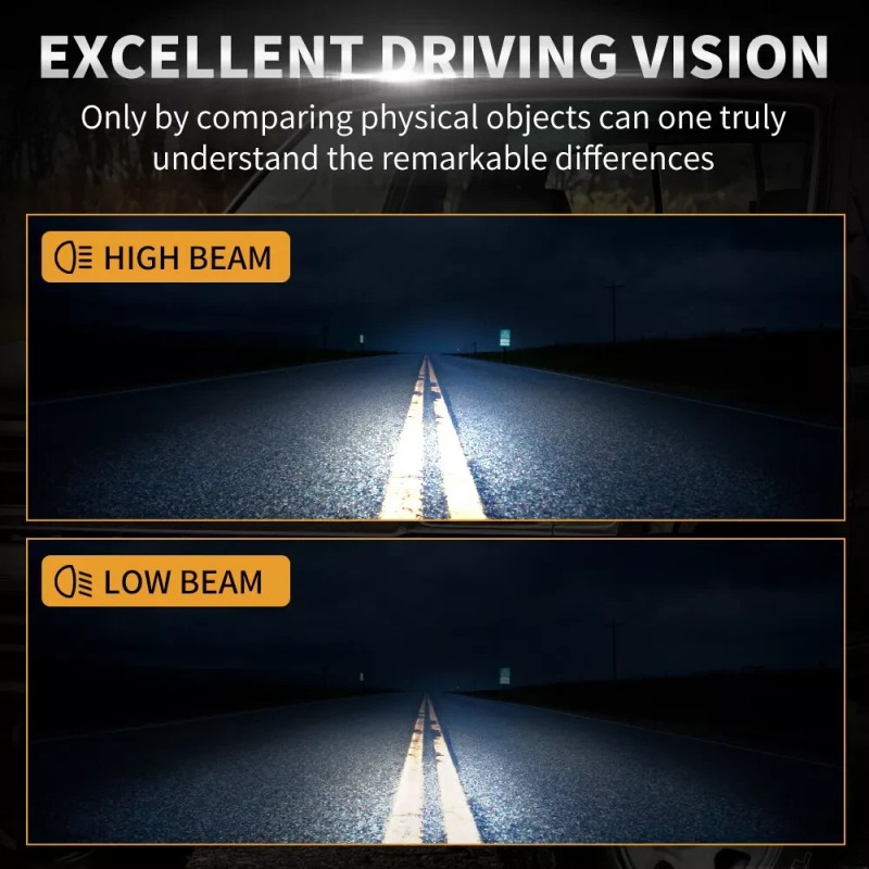 Unbranded Pair 5x7" 7x6" LED Headlights Hi/Lo Beam H6054 For