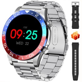 TYBERLEY Smartwatch Men's 1.43 Inch AMOLED Call Bluetooth Fitness Tracker IP68 Waterproof Heart Rate Monitor Sleep Monitor Watch for Android iOS Sports Smartwatch