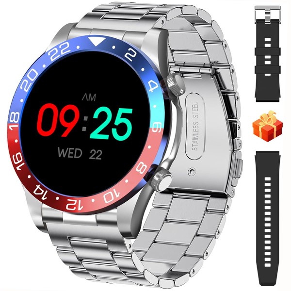 TYBERLEY Smartwatch Men's 1.43 Inch AMOLED Call Bluetooth Fitness Tracker