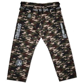ROLL HARD Brazilian Jiu Jitsu Ripstop Gi Pants - CAMO. (A2)