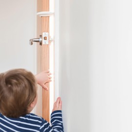 QDOS FINGER SLAM PINCH GUARD - Guaranteed NOT to compress or fall off like inferior products - Protect Fingers from Slamming Doors - Bite Proof & Choke Safe - Food Grade Material | 2 pack | White