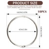 FERCAISH Large Binder Rings 6cm, 10 Pack 2.3 Inch Book