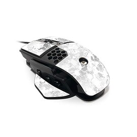 MightySkins Skin for Thermaltake Esports Level 10 M Gaming Mouse - Viper Snow | Protective, Durable, and Unique Vinyl Decal wrap Cover | Easy to Apply, Remove, and Change Styles | Made in The USA