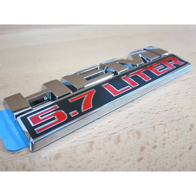 DODGE RAM CHRYSLER JEEP HEMI 5.7 LITER EMBLEM NAMEPLATE BADGE