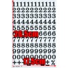 XIAXIN Waterproof PVC Number Sticker Set, Weatherproof, Water Resistant, Number,