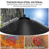 Qualirey 1 Pack 21.5 Inch Metal Squirrel Proof Baffle for