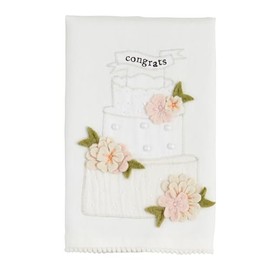 Mud Pie Felicidades - Toalla de té de Boda, 21 x 14 Pulgadas
