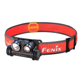 FENIX HM65R-DT Leichte Dual Beam Laufen Camping Outdoor Sport Stirnlampe mit Sport Stirnband System schwarz