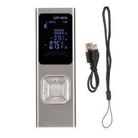 Handheld Laser Distance Meter Aluminium Alloy High Accuracy M Ft In Switching Units USB C Digital Laser Distance Measure