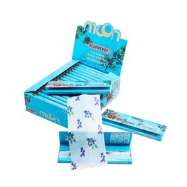 MOON Slow Burning High Quality Wood Pulp Paper Scented Paper 50 Sheets Per Roll Short Size 70x36mm 20 Books/50 Sheets Each 1000 Pieces In Total 14g/M2 Blueberry