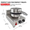 ALDKitchen Waffle Cone Maker | Nonstick Coating (1-Head)