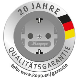 Kopp Vision 115620083 Plug Socket Protective Cover with Lid and Heightened Touch Protection