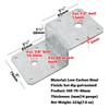 6 PCS Deck Joist Tie,Steel Z Bracket Tie Plate Fit
