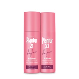 Plantur 21 #langehaare Booster - 2 x 125 ml - Scalp Serum with Caffeine Complex | Accelerates Hair Growth | Hair Care Anti-Hair Loss | Provides the Hair Root with Energy