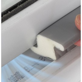 Quick Install Door & Window Gap Weatherstrip Set (3 Types) for Winter Draft Prevention 3-Piece Set