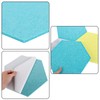 FWEEK Pack of 9 Felt Hexagonal Notice Boards, 26 x