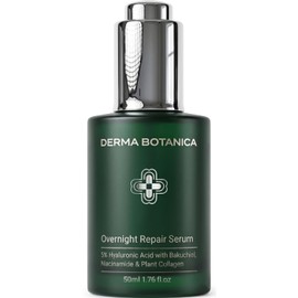 Overnight Repair Serum, With Multi-Molecular Hyaluronic Acid, Niacinamide & Bakuchiol, Hydrating Night Face Serum, Refresh the look of skin for a more youthful appearance.(1pc)