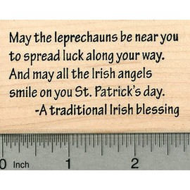 Irish Blessing Rubber Stamp, St. Patrick's Day Series