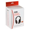LINK LKHS1X35 Audio Headphone with Microphone Swivel Connector, Black, 1