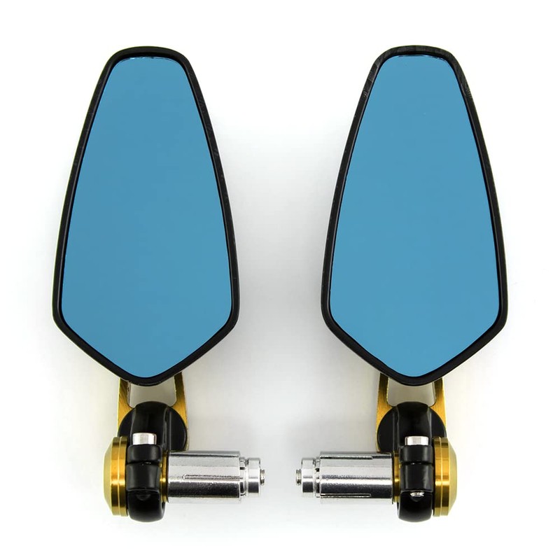7/8'' 22mm Motorcycle End Bar Mirror Universal Foldable Motorbike Side