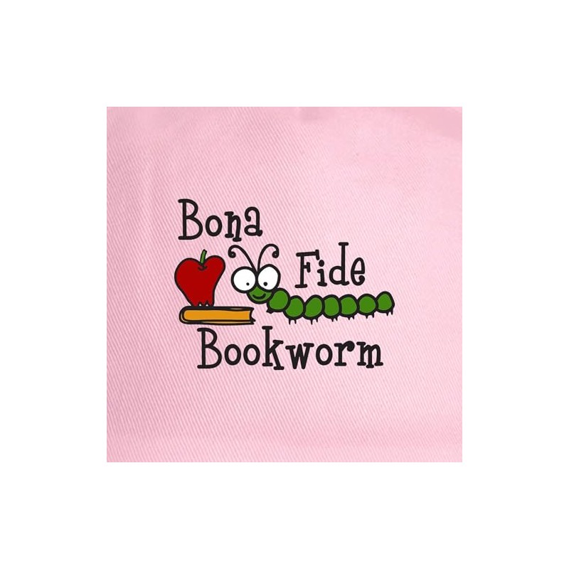 CafePress Bonafide Bookworm Unique Adjustable Baseball Hat Pink