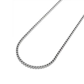 Verona Jewelers Sterling Silver 1.5MM and 2MM Solid Franco Square Box Link 925 Rhodium Necklace Chain (22, 1.5MM)