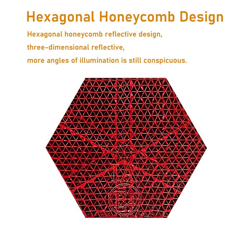 MGMSINYO Reflector Triangle Screw on Safety Screw-Mount for golf cart