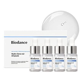 Biodance Hydro Cera-nol Ampoule, Intensive Moisturizing Serum, Deep Hydration & Soothing Ampoule | 0.34 fl. oz x4ea