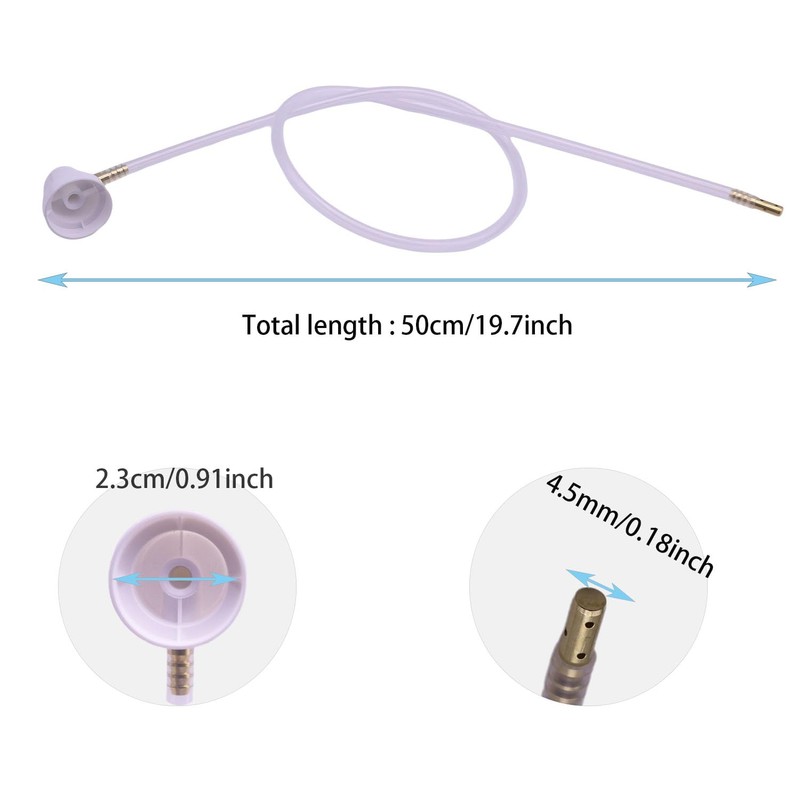 aeobdai 4PCS Pack Spray Can Extension 50cm with Metal Spray
