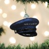 Old World Christmas AIR Force Cap Ornament, Blue