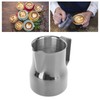 Milk Frother Cup 350ml 304 Stainless Steel Pointed Mouth Foaming