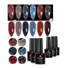 SHINETOUE Esmalte Uñas Gel Diamante Reflectante Brillante Purpurina