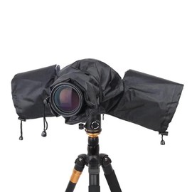 REFLEX CAMERA Universal Protective Waterproof DSLR/SLR Rain Cover with Drawstring Sleeves & Clear Viewing Window for Sony, Canon, Nikon, Panasonic, Lightweight Nylon Protection for All-Weather Outdoor