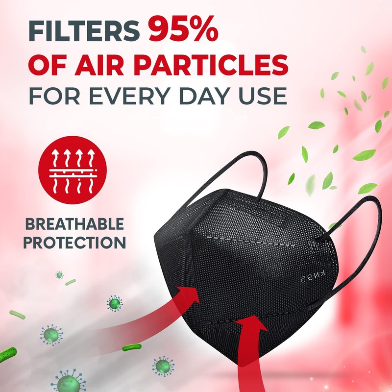 [30 PACK] 5-Ply Disposable Face Mask - Premium Material and