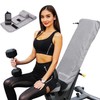 Vivva 2PC Set Microfibre Hooded Gym Towel with Zip Pocket,