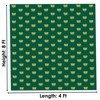 SATVIK 8x4ft. Yellow Fabric Backdrop for Pooja Pujan Decoration Lotus
