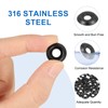 MECCANIXITY 60 Pcs #14 Countersunk Finish Washers, 304 Stainless Steel