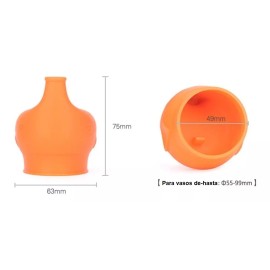 TechMel Tapa Para Vasos Universal Antiderrame Evita Accidente Niños