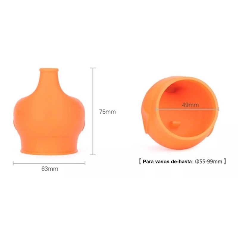 TechMel Tapa Para Vasos Universal Antiderrame Evita Accidente Niños