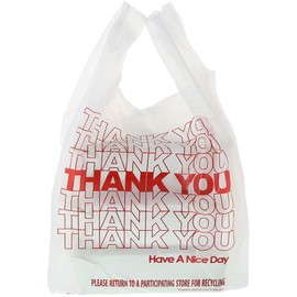 Concession Essentials Thank You Bags Pack of 300ct White