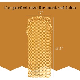 ZONETECH Beaded Seat Cover Full Car Massage Cool 2-Pack Natrual Color Comfort Cushion - Reduces Fatigue The Car, Truck or Your Office Chair
