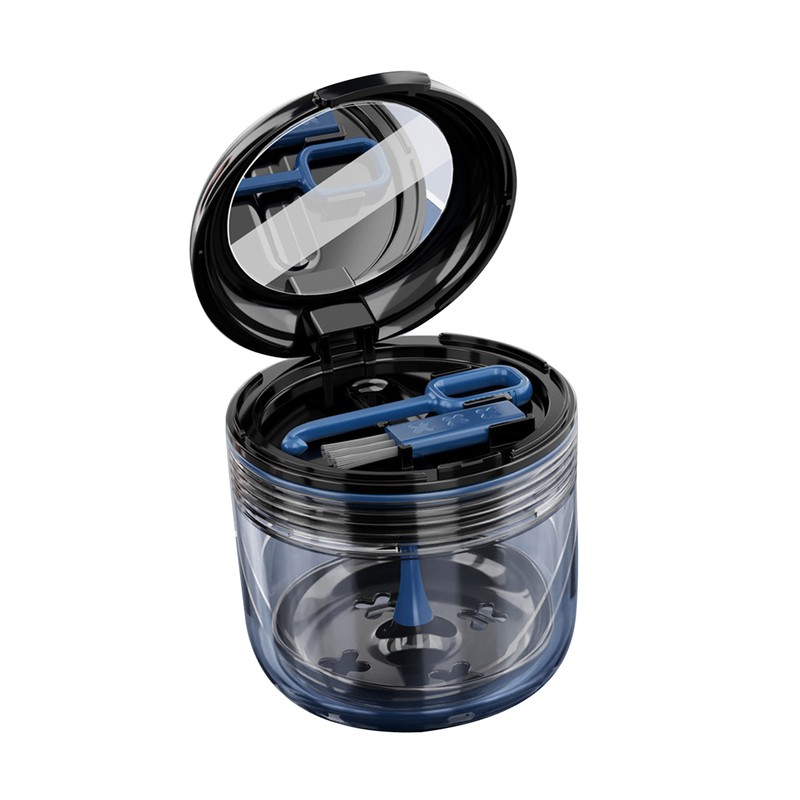 Mouth Guard Case Storage Box Good Sealing with Brush Mirror