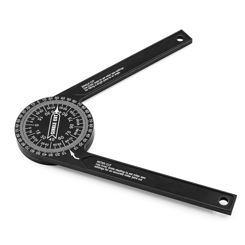 Laroal Miter Saw Protractor Aluminum Angle Finder 7in Mitre Saw