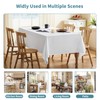 Veblandy Textured Tablecloth Rectangle Waterproof Table Cloth, Washable Table Cover